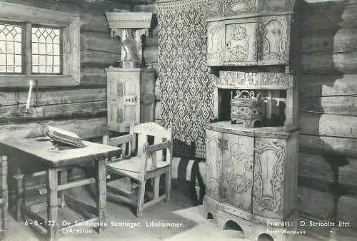 Postcard Norway Lillehammer de Sandvigske Samlinger Lykrestua