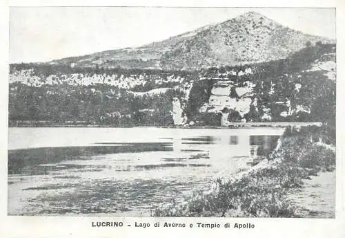 Italy Lucrino Lago di Averno e Tempio di Apollo