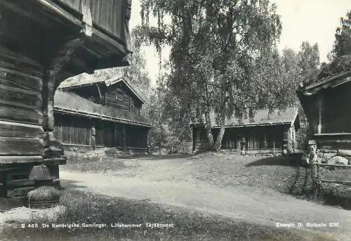 Postcard Norway Lillehammer de sandvigske Samlinger