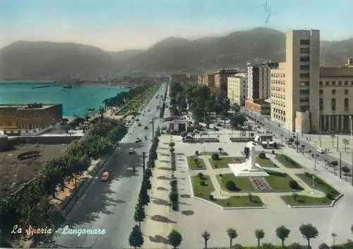 Italy La Spezia seafront panoramic view