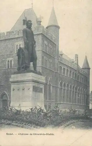 Postcard Belgium Gand chateau de Gerard-le-Diable