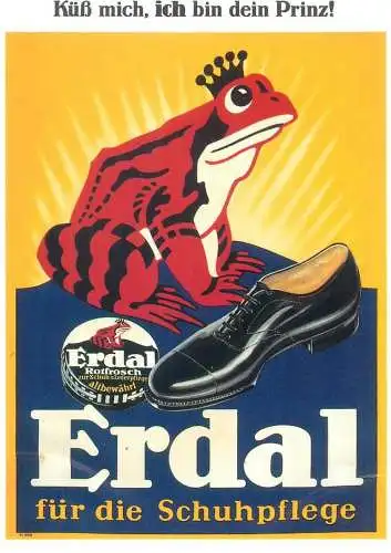 Advert shoe care cream funny illustration