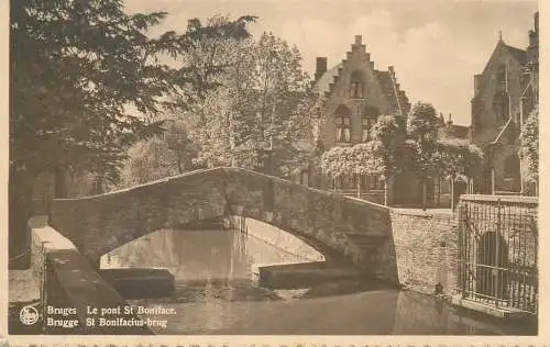 Postcard Belgium West Flanders Brugge le pont St. Boniface