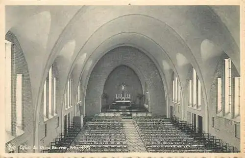 Postcard Belgium Schaerbeek eglise du Divin Sauveur