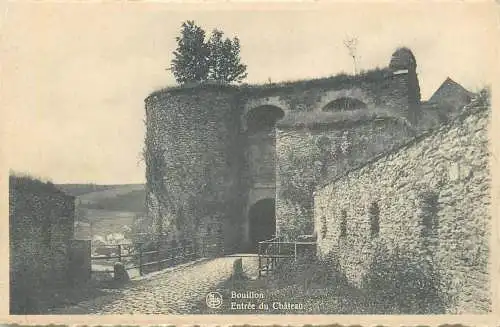 Postcard Belgium Bouillon chateau