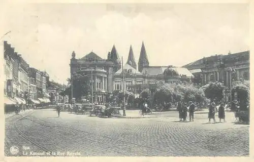 Postcard Belgium Spa rue Royale