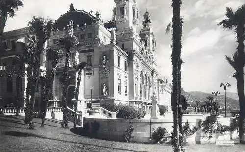 Postcard Monaco Monte Carlo casino 1953