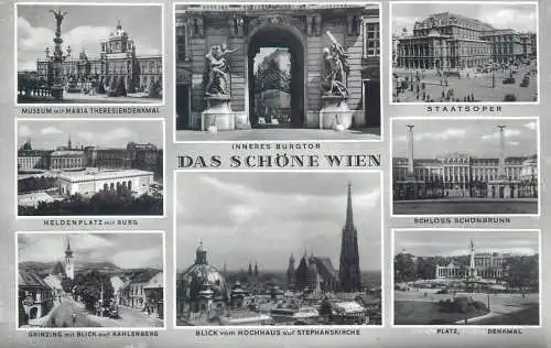 Postcard Austria Wien multi view