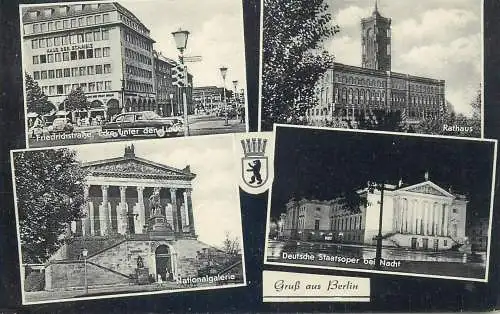 Postcard Germany Berlin multi view