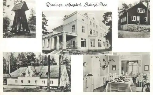 Postcard Sweden Saltsjö-boo graninge stiftogard