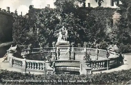 Postcard Germany Donaueschingen