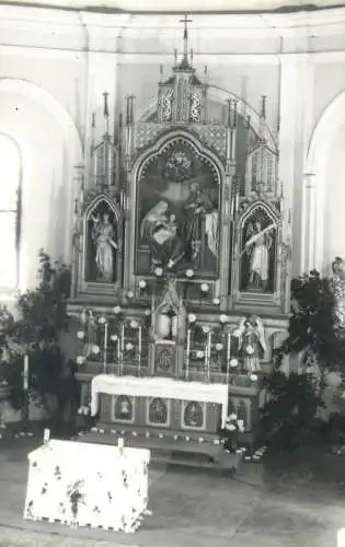 Gádoros, Kisboldogasszony templom főoltára, Nativity of the Blessed Virgin Mary church, main altar, Hungary