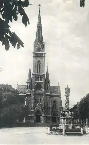 Postcard Hungary Koszeg templom 1960