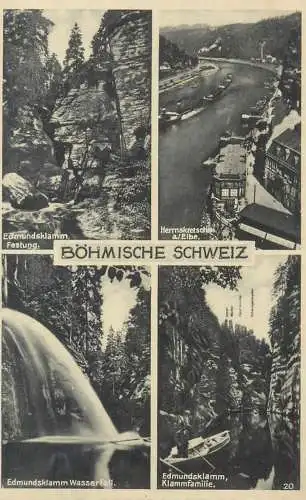Postcard Germany Bohmische Schweiz 1965