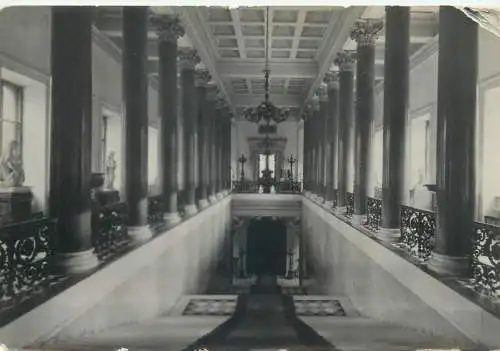 Postcard Russia place to identify castle interior view
