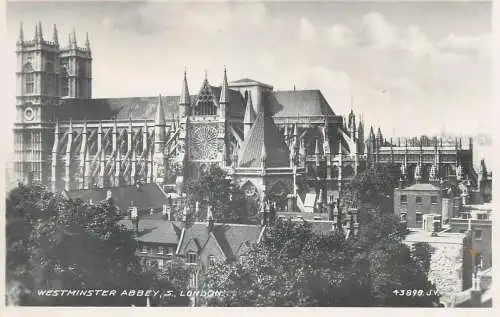 Postcard United Kingdom England London Westminster Abbey