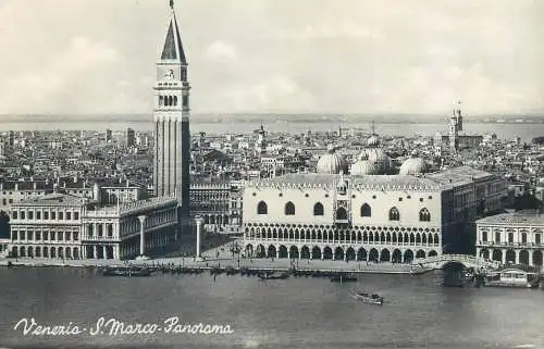 Postcard Italy Venice San Marco square 1950