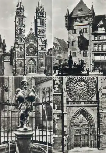 Postcard Germany Nurnberg St. Lorenzkirche