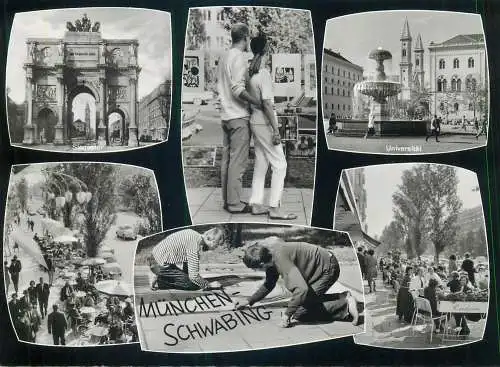 Postcard Germany Munchen Schwabing