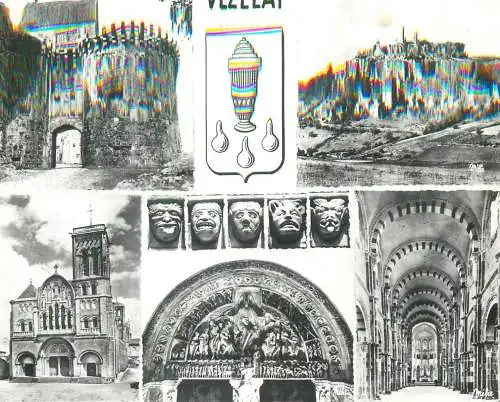 cpsm France Yonne > Vezelay eglise abbatiale de la Madelaine