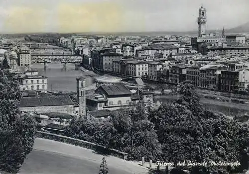 Italy Firenze cityscape from Michelangelo Square