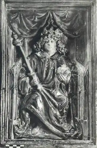 Hungary Budapest Dutch tile with the figure of King Mathias
