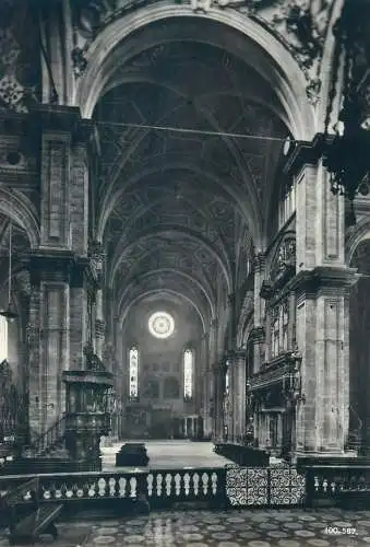 Italy Como Cathedral Central Nave from High Altar