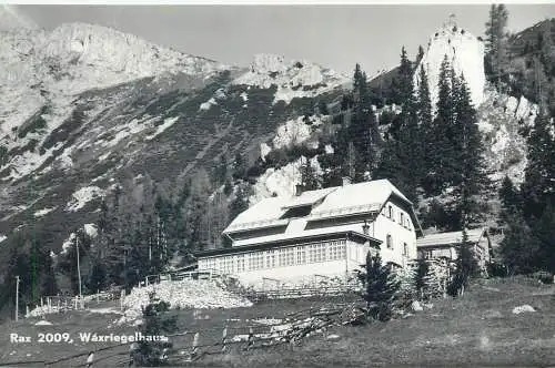 Postcard Austria Rax Waxriegelhaus