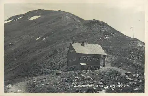 Postcard Austria Hinterbergerhutte mit Willhorn Ost-Tirol