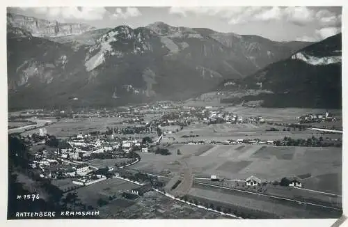 Postcard Austria Rattenberg Kramsach aerial