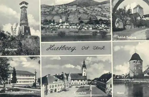 Postcard Austria Hartberg Oststmk tower