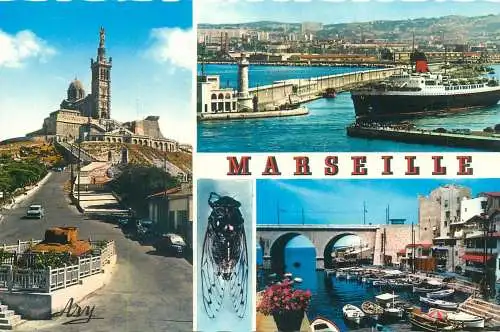 cpsm France Bouches-du-Rhône > Marseilles Notre Dame de la Garde