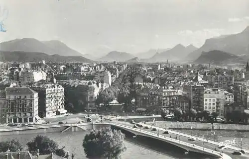 cpsm France Isère Grenoble pont de la porte de France