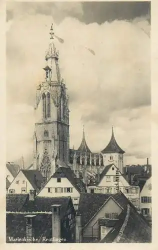 Postcard Germany Reutlingen Marienkirche