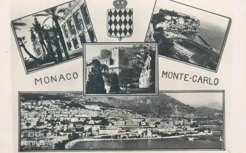 Postcard Monaco Monte Carlo 1953
