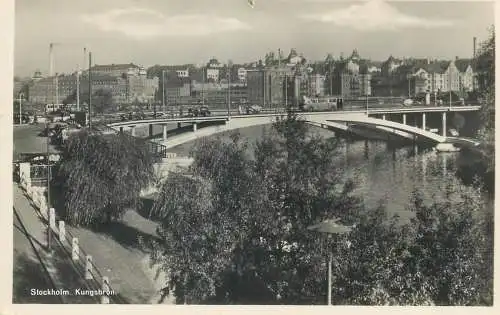 Postcard Sweden Stockholm Kungsbron