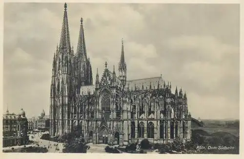 Postcard Germany Koln dom Sudseite
