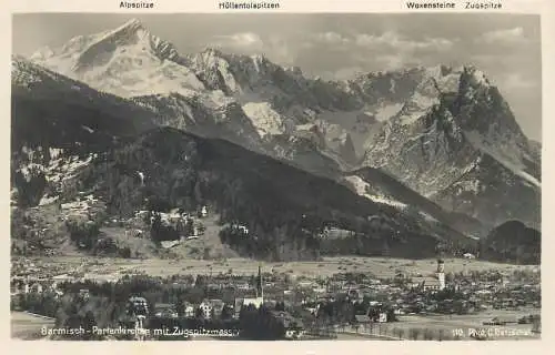 Postcard Germany Bavaria Garmisch-Partenkirchen