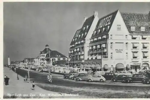 Postcard Netherland Noordwijk aan Zee Kom Wilhelmina boulevard