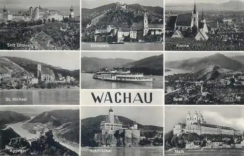Postcard Austria Wachau multi view