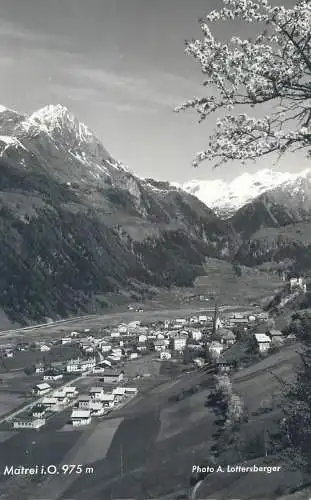 Postcard Austria Matrei aerial panorama mountain