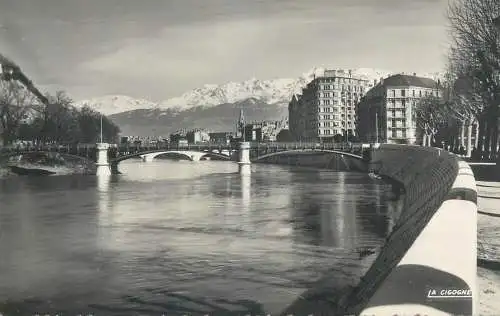 Postcard France Grenoble Isere pont de la porte de France