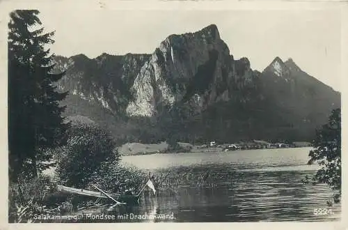 Postcard Austria Salzkammergut mondsee mit Drachenwand