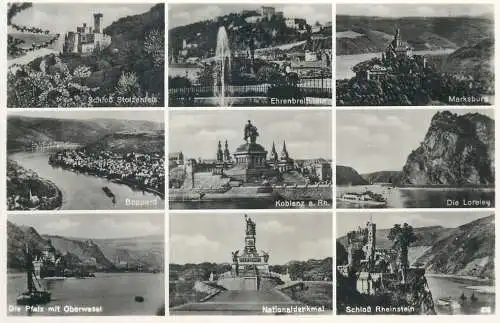 Postcard Germany Koblenz multi view