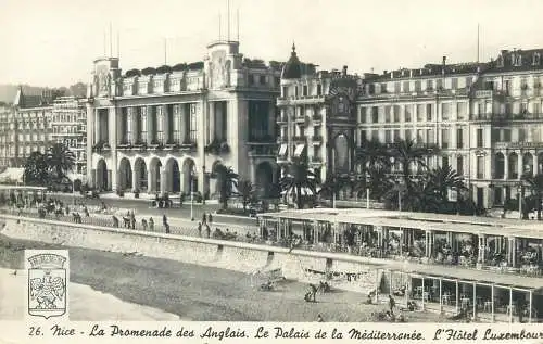 Postcard France Nice la promenade des Anglais palais