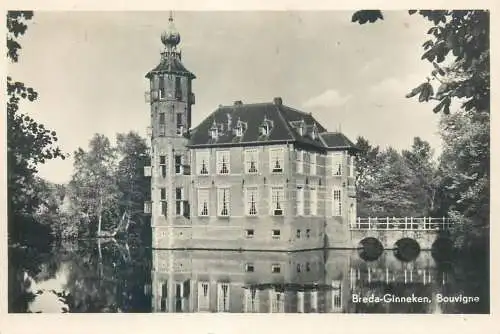 Postcard Netherland Castle Bouvigne Breda-Ginneken