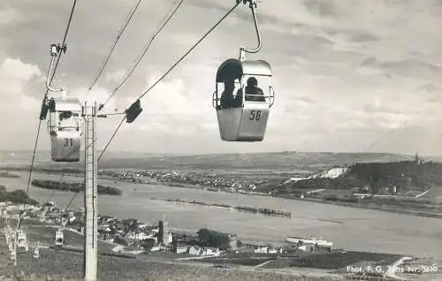 Postcard Germany Rudesheim am Rhein 1955 teleferique