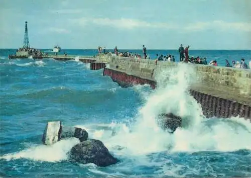 Postcard Germany Rostock sea side falaise