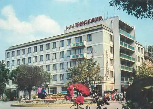 Postcard Romania Targu Mures Hotel Transilvania