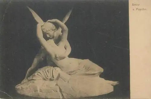 Amor and Psyche complex statues